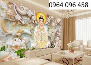 Gạch tranh 3d ốp tường phòng thờ - HBB5