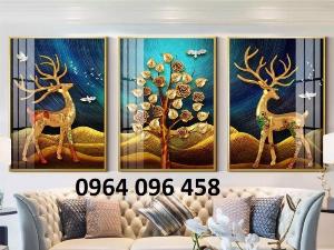 Tranh gạch 3d trang trí phòng khách - 6555X