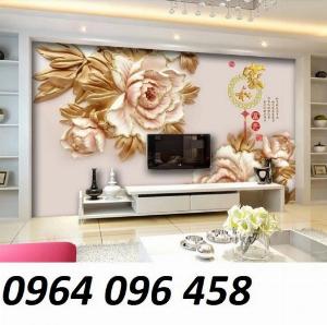Mẫu tranh gạch 3d ốp tường trang trí phòng khách - NMN65