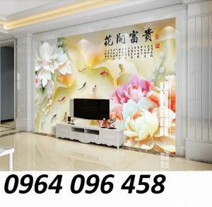 Mẫu tranh gạch 3d ốp tường trang trí phòng khách - NMN65