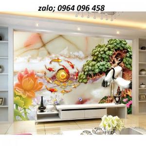Tranh gạch 3d dán tường sau tivi - 0988CL