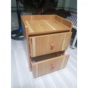 Tủ gỗ đầu giường có 2 ngăn kéo