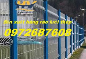 Hàng rào lưới thép hàn, hàng rào thép, lưới hàng rào mạ kẽm Bình Dương