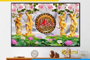 Tranh phúc lộc thọ tranh gạch 3d phúc lộc thọ - BNN6