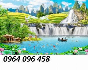 Tranh gạch 3d thác nước chảy - GFD5