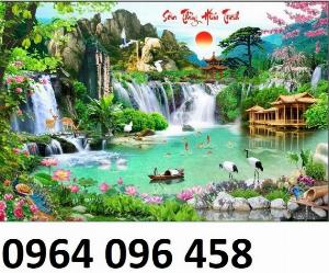 Tranh gạch 3d thác nước chảy - GFD5