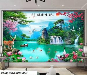 Tranh gạch 3d phong cảnh phong thủy - DD77