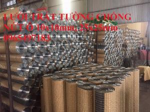 Lưới thép hàn mạ kẽm ô 10x10mm, 25x25mm dùng trát tường chống nứt