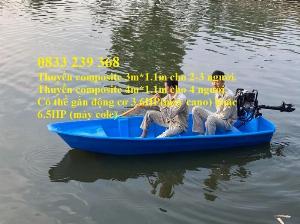 Ghe chở 4-5 người, Xuồng nhựa 5 người, Xuồng chèo tay 3 người