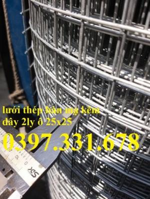 Lưới thép hàn mạ kẽm 1ly, 2ly, 3ly, 4ly ô 10x10, 20x20, 25x25.. giá ưu đãi
