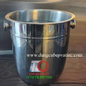 Xô inox đựng đá, ướp rượu đáy bầu