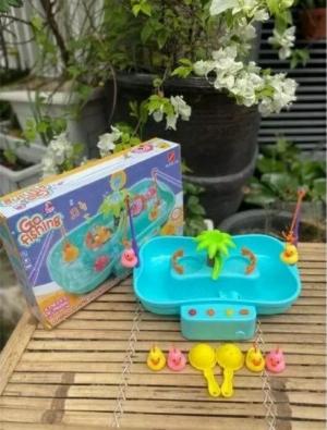 Bộ câu cá Go Fishing có nhạc, xoay nước