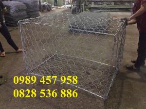 Rọ thép chống sạt lở 2x1x1, 1,5x1x1, 1x1x1- Rọ thép bọc nhựa