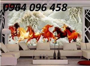 Tranh 3d con ngựa - tranh gạch 3d con ngựa - FSS3