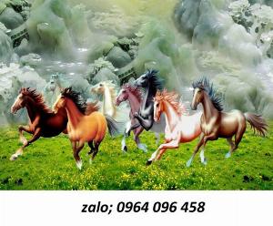 Tranh 3d con ngựa - tranh gạch 3d con ngựa - FSS3