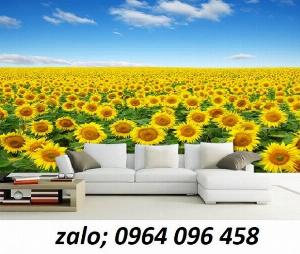 Tranh hoa cỏ 3d - tranh gạch 3d ốp tường - VCX09