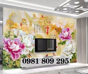 Mẫu tranh sứ ngọc - gạch trang trí phòng khách GSF7