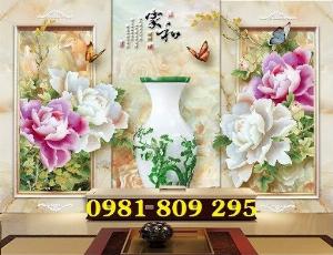 Mẫu tranh sứ ngọc - gạch trang trí phòng khách GSF7