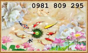 Mẫu tranh sứ ngọc - gạch trang trí phòng khách GSF7