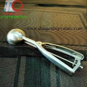 Muỗng múc kem, muỗng bóp kem bằng inox tạo viên hình tròn