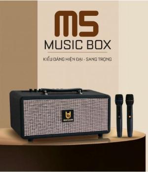 Loa xách tay mini Best Sound M5 kèm 2 Micro UHF