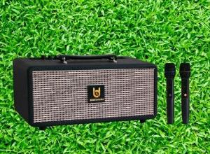 Loa xách tay mini Best Sound M5 kèm 2 Micro UHF
