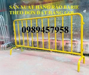 Hàng rào chắn tạm thời, hàng rào di động barie dài 1mx2m, 1,2mx2,5m, 1,5mx2m