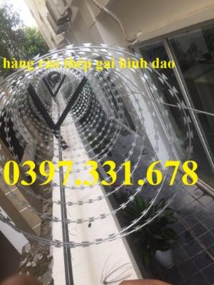 Chuyên cung cấp dây thép gai hình dao vòng 35, 45, 60, 80 giá tốt