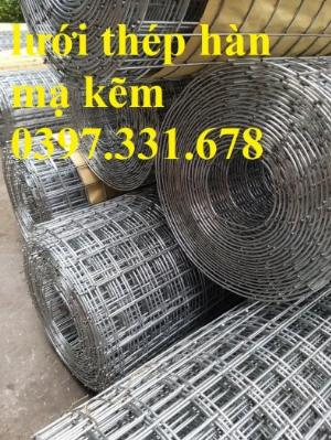 Lưới thép hàn mạ kẽm, lưới thép hàn phi 3 ô 50x50mm sẵn kho tại Hưng Yên