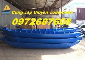 Thuyền chèo tay 2 người, thuyền chèo tay composite chở 4 người, thuyền composite