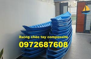 Thuyền chèo tay 2 người, thuyền chèo tay composite chở 4 người, thuyền composite