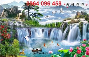 Tranh phong cảnh - tranh gạch men 3d ốp tường - HBB43
