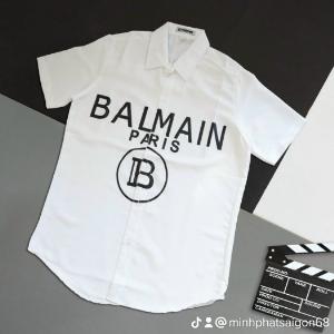 Áo sơ mi ngắn tay nam nữ Balmain