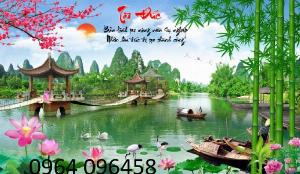 Gạch tranh phong cảnh đồng quê 3d - DSC67