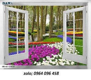 Mẫu tranh gạch 3d phòng khách - phòng bếp - GBB32