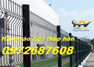 Hàng rào mạ kẽm, lưới hàng rào đẹp, hàng rào lưới thép mạ kẽm tại Long An