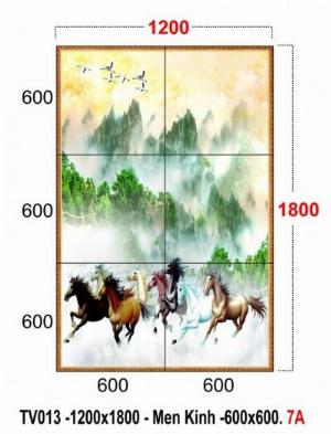 Tranh mã đáo thành công - tranh gạch 3d mã đáo thành công - 32XC