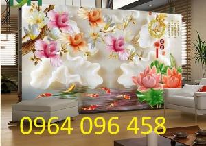 Tranh gạch 3d trang trí phòng khách đẹp - 609CM