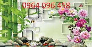 Gạch tranh 3d ốp tường sau tivi - 099CP