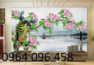 Gạch tranh 3d ốp tường sau tivi - 099CP