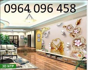 Tranh gạch 3d giả ngọc - gạch tranh 3d dán tường - GVX32