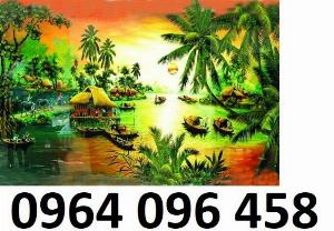 Mẫu tranh gạch 3d phong cảnh đồng quê - FDS866