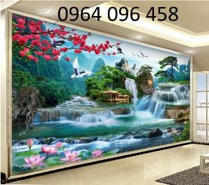 Tranh gạch 3d cảnh đồng quê - gạch tranh 3d đồng quê - 974XP