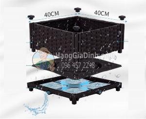 Chậu trồng cây ăn quả cỡ to kích thước 80x80x50cm bền khỏe