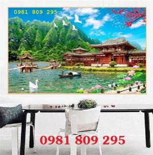 Gạch tranh phong cảnh - con đồ quê hương FSF6