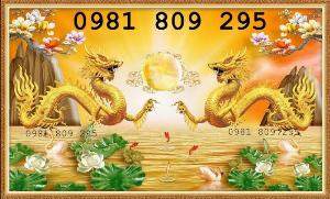 Tranh gạch men rồng - rồng phụng - ốp tường FSF6