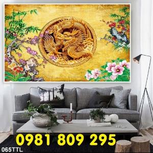 Tranh gạch men rồng - rồng phụng - ốp tường FSF6