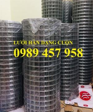 Lưới thép hàn mạ kẽm dạng cuộn phi 3 ô 50*50, 100*100, Lưới thép phi 4 làm giàn cây 50*50