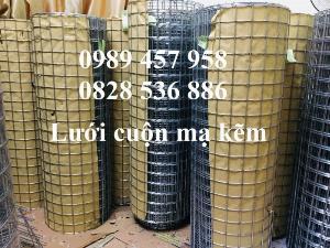 Lưới thép hàn mạ kẽm dạng cuộn phi 3 ô 50*50, 100*100, Lưới thép phi 4 làm giàn cây 50*50