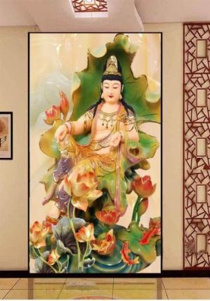 Tranh gạch 3d phật bàn thờ - HVX54